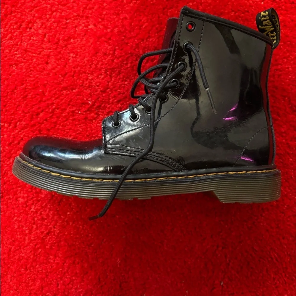 Dr. Martens Shiny Black Lace-Up Boots